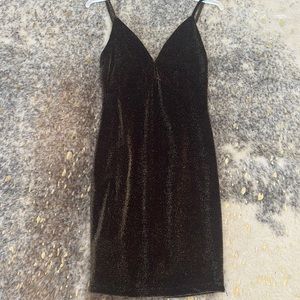 Gold glittering dress